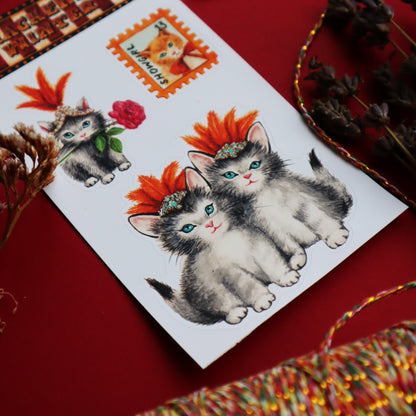 Cabaret Kittens Sticker Sheet