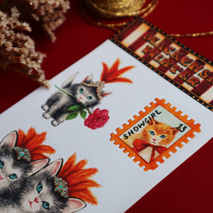 Cabaret Kittens Sticker Sheet